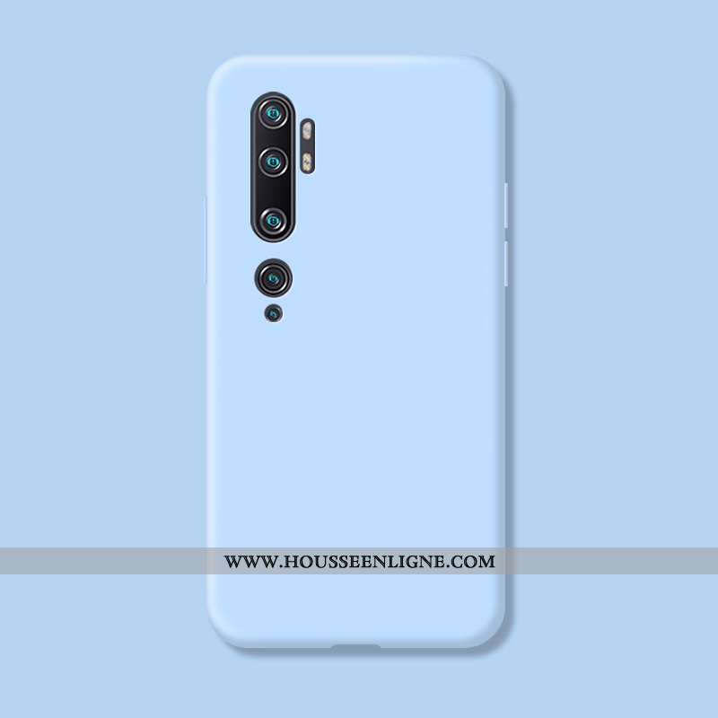 Étui Xiaomi Mi Note 10 Fluide Doux Silicone Simple Incassable Jaune Téléphone Portable