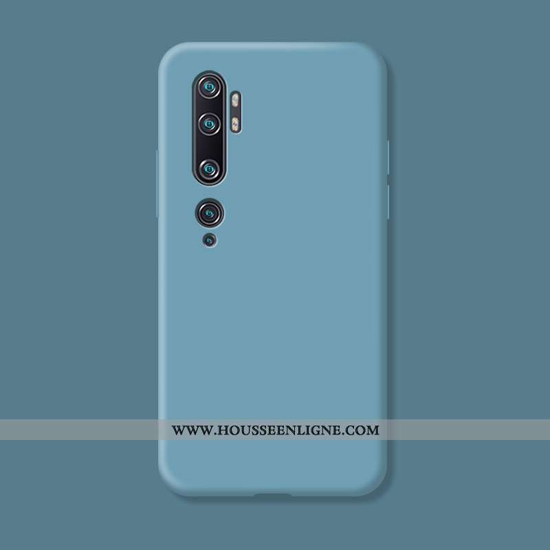 Étui Xiaomi Mi Note 10 Fluide Doux Silicone Simple Incassable Jaune Téléphone Portable