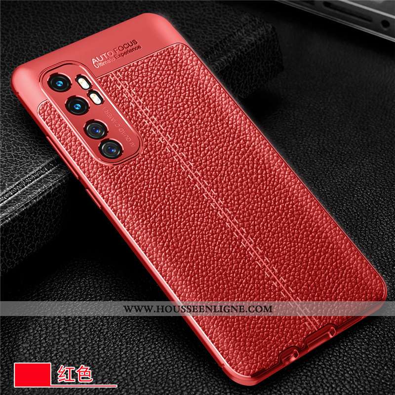 Étui Xiaomi Mi Note 10 Lite Silicone Protection Incassable Fluide Doux Coque Jeunesse Petit Rouge