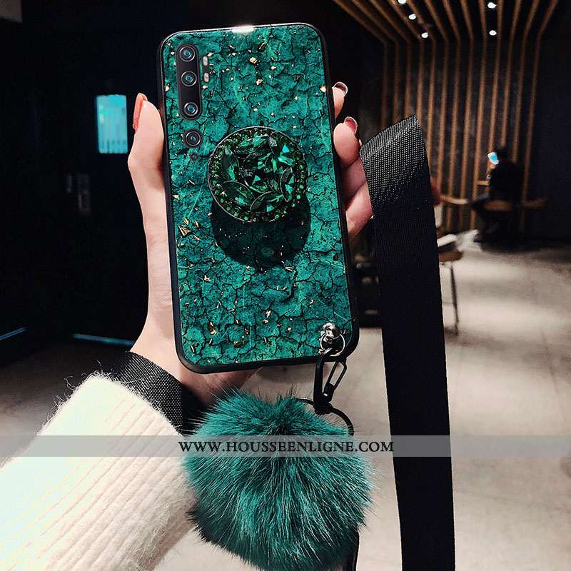Étui Xiaomi Mi Note 10 Personnalité Tendance Net Rouge Incassable Violet Vent Fluide Doux