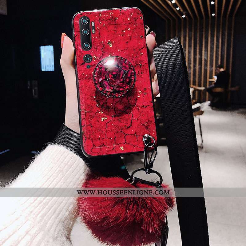 Étui Xiaomi Mi Note 10 Personnalité Tendance Net Rouge Incassable Violet Vent Fluide Doux