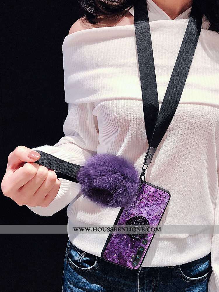 Étui Xiaomi Mi Note 10 Personnalité Tendance Net Rouge Incassable Violet Vent Fluide Doux
