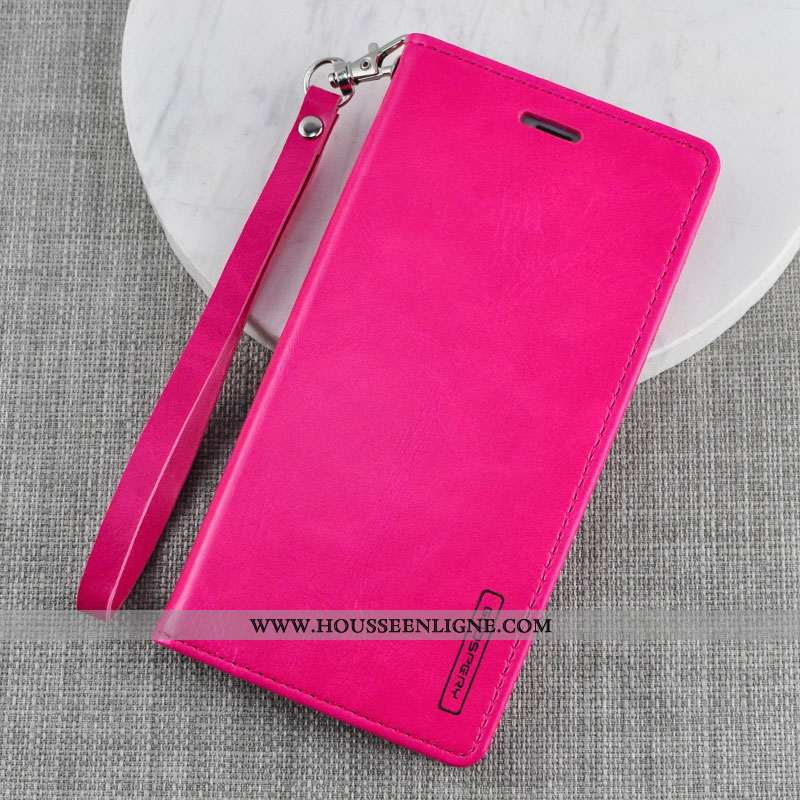 Étui Xiaomi Mi Note 10 Protection Portefeuille Rouge Clamshell Légère Tout Compris Rose
