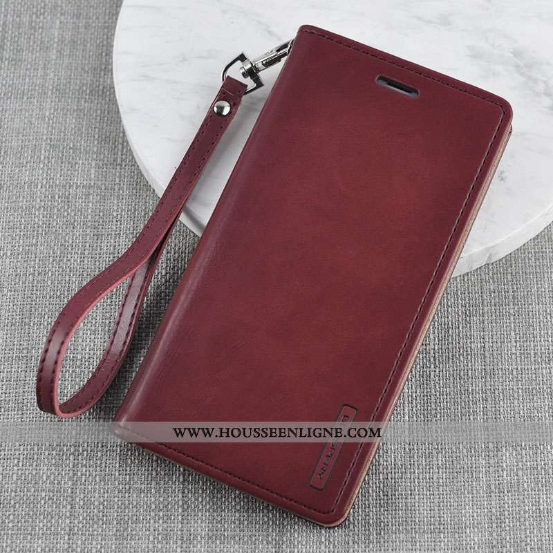 Étui Xiaomi Mi Note 10 Protection Portefeuille Rouge Clamshell Légère Tout Compris Rose