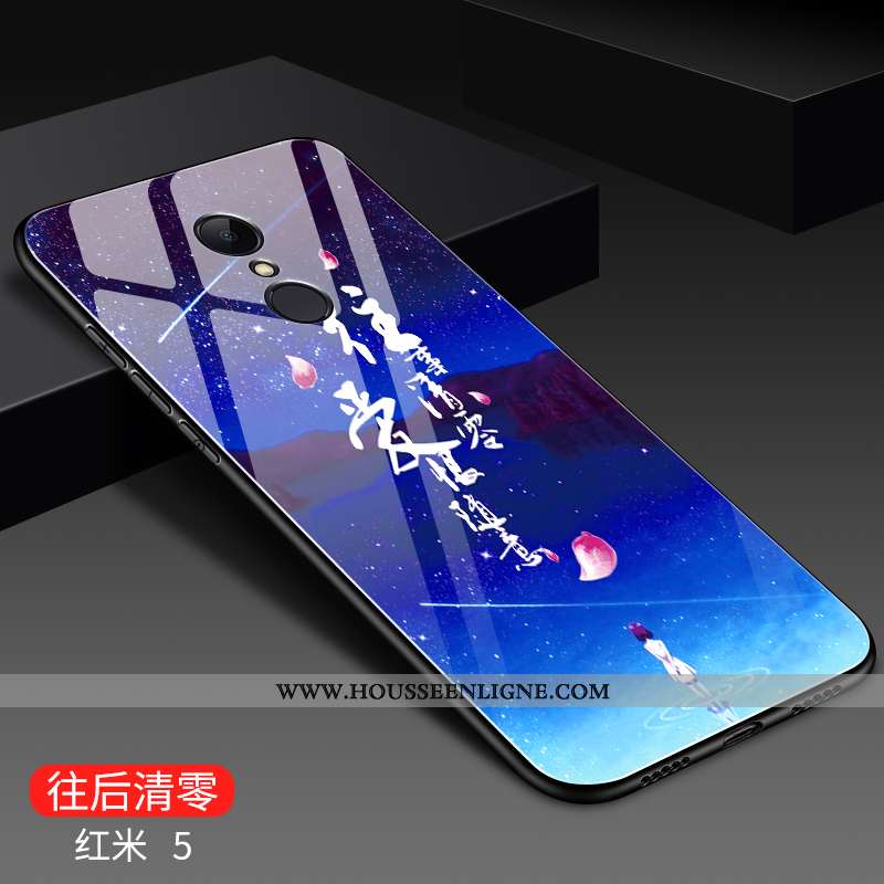 Étui Xiaomi Redmi 5 Créatif Mode Rouge Difficile Membrane Incassable Bleu