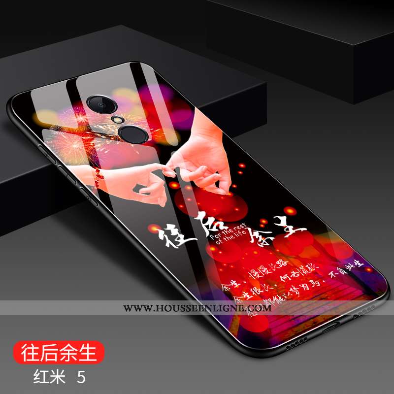 Étui Xiaomi Redmi 5 Créatif Mode Rouge Difficile Membrane Incassable Bleu