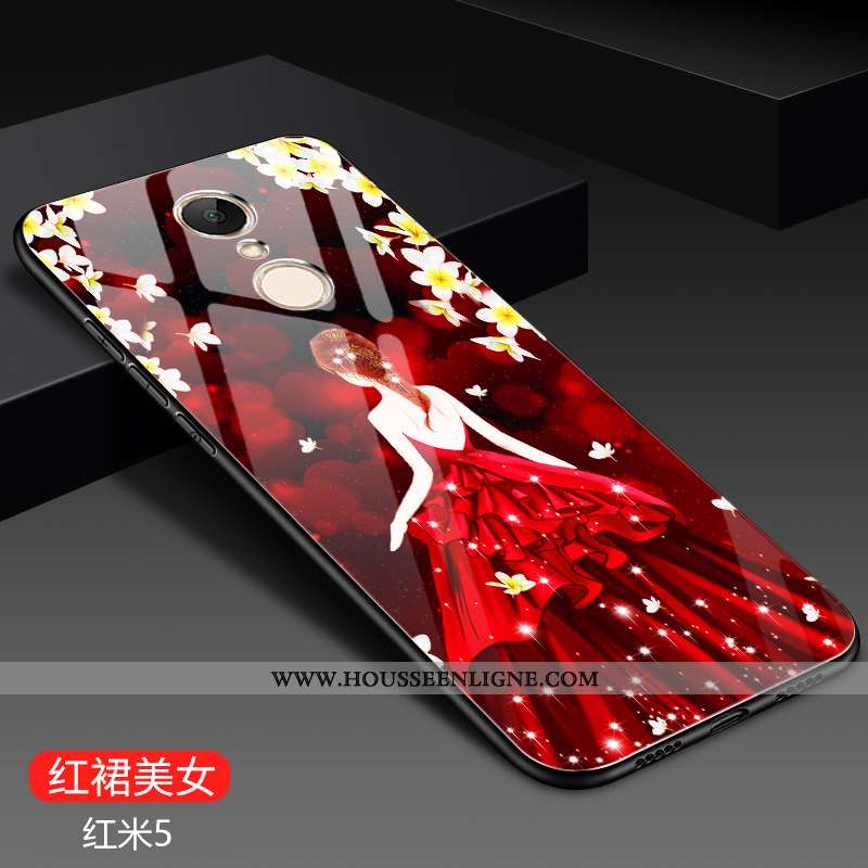 Étui Xiaomi Redmi 5 Créatif Mode Rouge Difficile Membrane Incassable Bleu