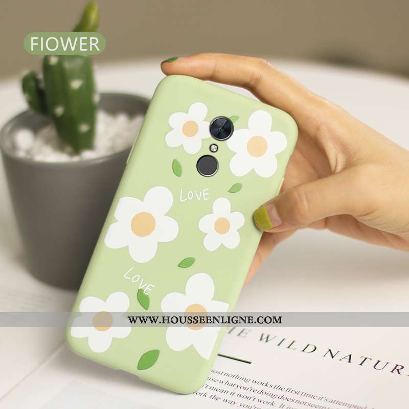 Étui Xiaomi Redmi 5 Fluide Doux Protection Fleur Bleu Marin Rouge Téléphone Portable Amoureux Bleu F