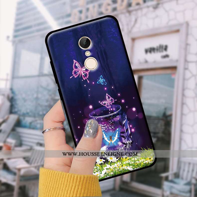Étui Xiaomi Redmi 5 Fluide Doux Tendance Bleu Incassable Téléphone Portable Coque