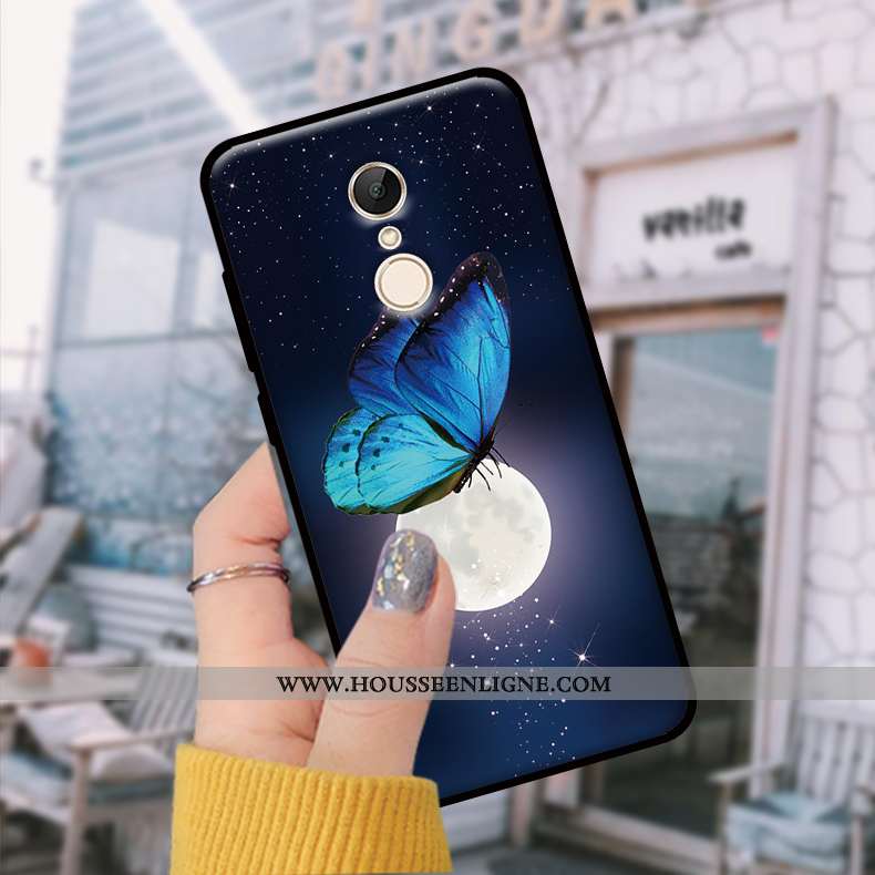 Étui Xiaomi Redmi 5 Fluide Doux Tendance Bleu Incassable Téléphone Portable Coque