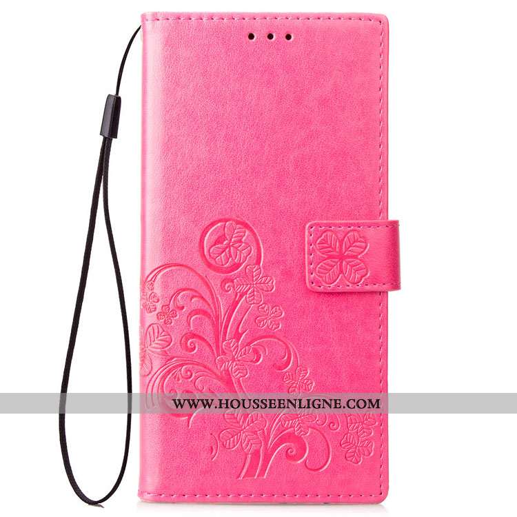 Étui Xiaomi Redmi 5 Protection Cuir Rouge Petit Incassable Housse Rose