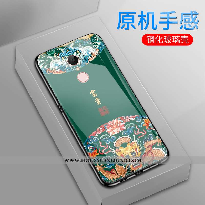Étui Xiaomi Redmi 5 Protection Verre Difficile Créatif Vintage Personnalité Verte