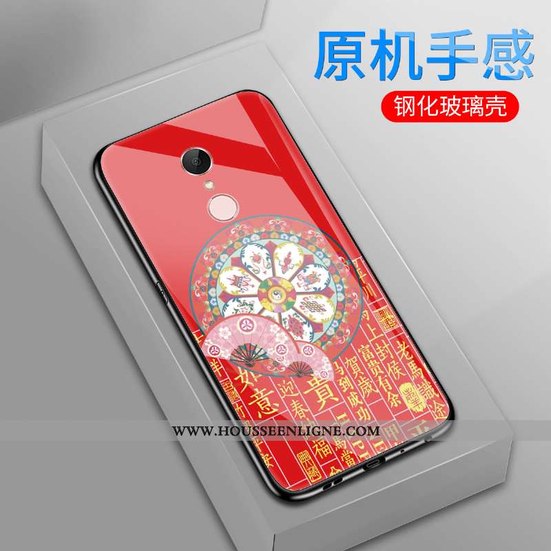 Étui Xiaomi Redmi 5 Protection Verre Difficile Créatif Vintage Personnalité Verte
