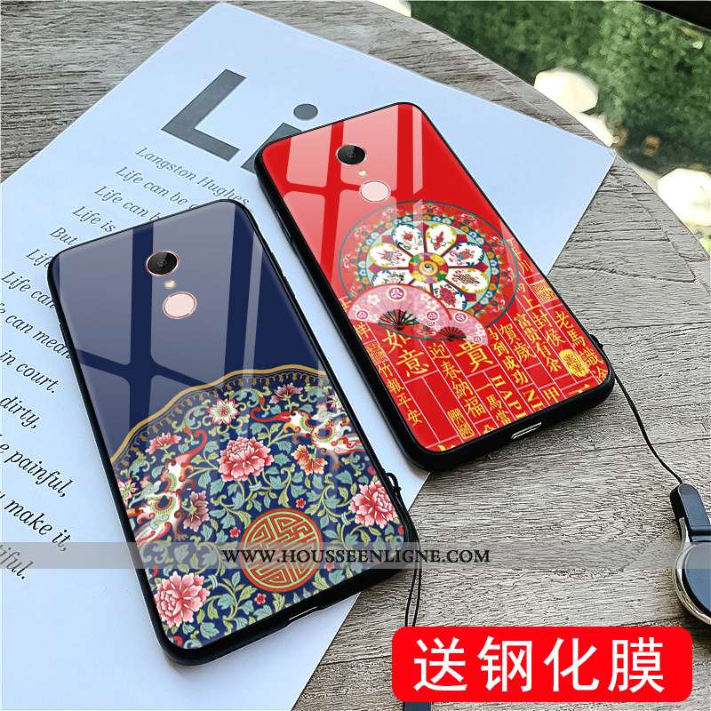 Étui Xiaomi Redmi 5 Protection Verre Difficile Créatif Vintage Personnalité Verte