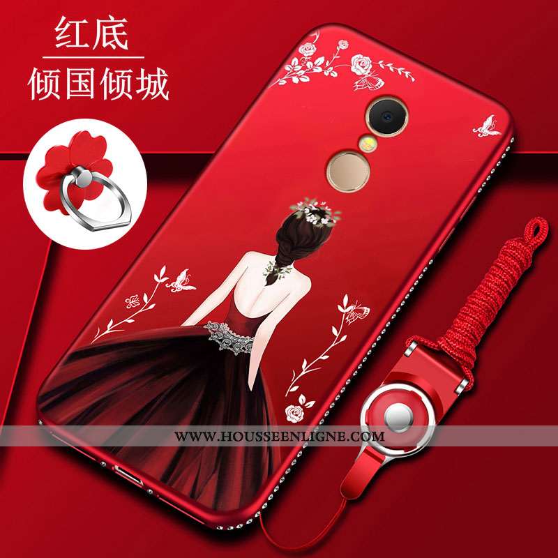 Étui Xiaomi Redmi 5 Silicone Protection Rouge Tout Compris Incassable Coque