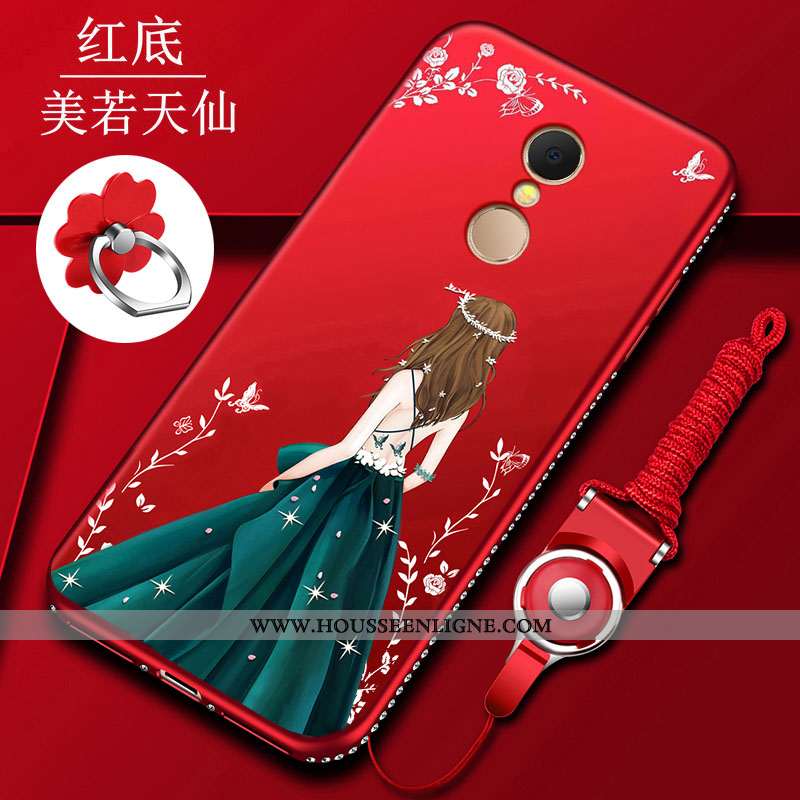 Étui Xiaomi Redmi 5 Silicone Protection Rouge Tout Compris Incassable Coque