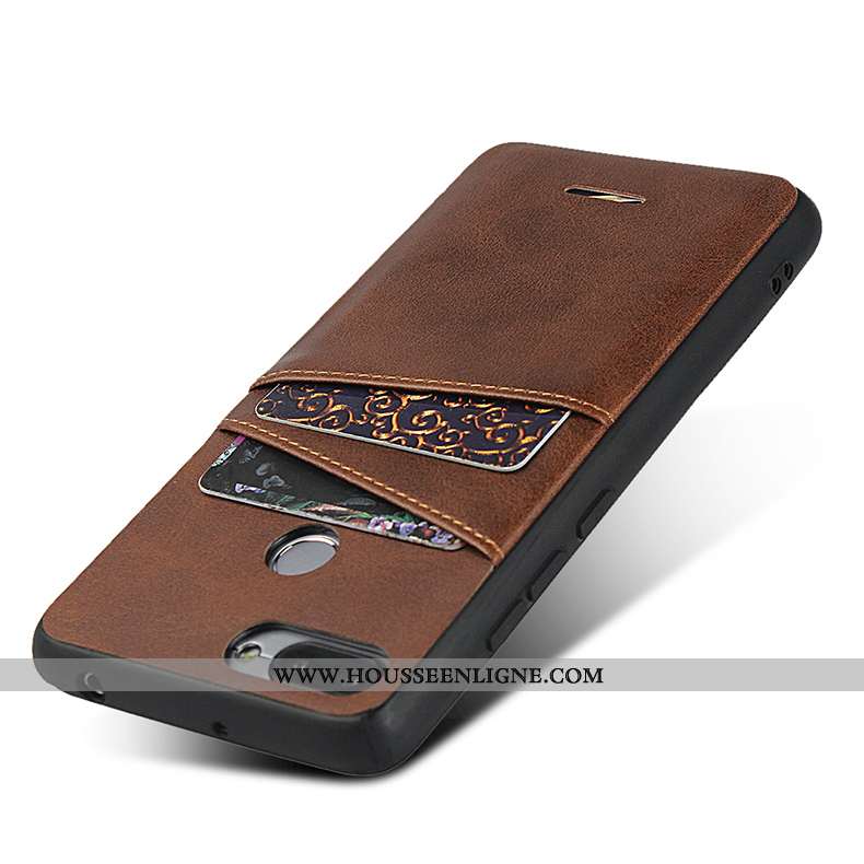 Étui Xiaomi Redmi 6 Cuir Créatif Carte Rouge Incassable Ultra Noir