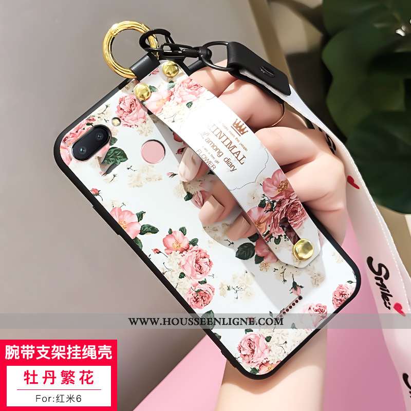 Étui Xiaomi Redmi 6 Fluide Doux Silicone Personnalité Tout Compris Téléphone Portable Incassable Bla