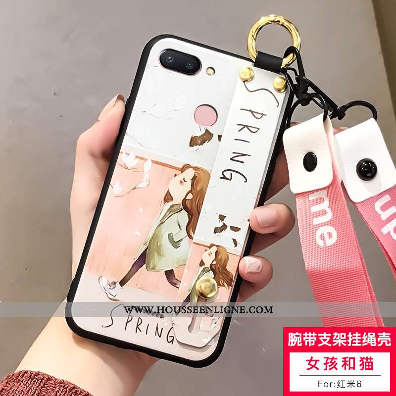 Étui Xiaomi Redmi 6 Fluide Doux Silicone Personnalité Tout Compris Téléphone Portable Incassable Bla