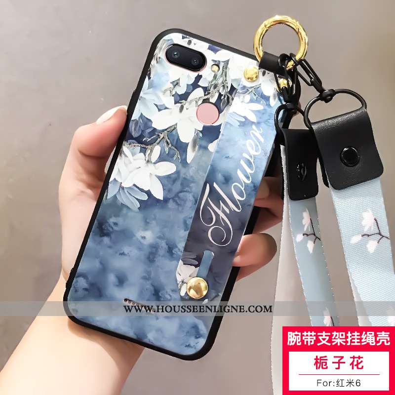 Étui Xiaomi Redmi 6 Fluide Doux Silicone Personnalité Tout Compris Téléphone Portable Incassable Bla
