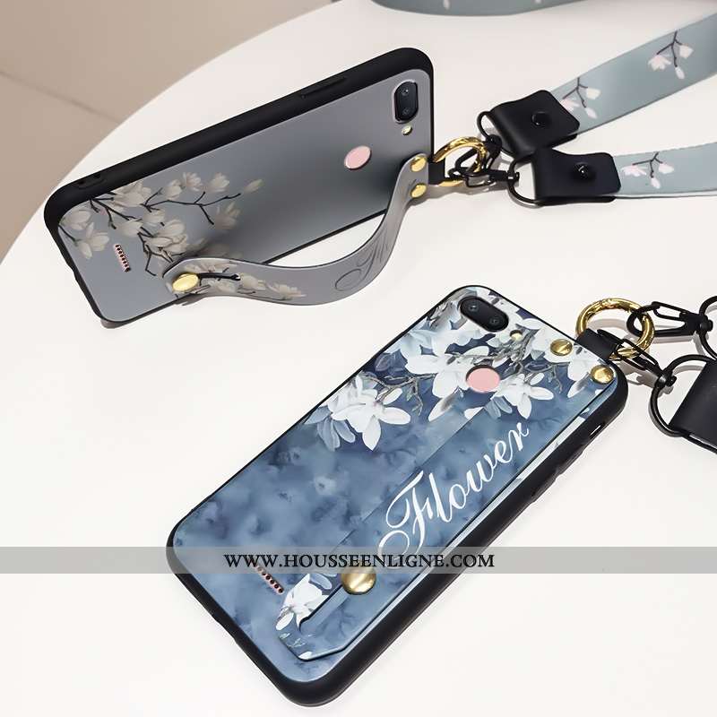 Étui Xiaomi Redmi 6 Fluide Doux Silicone Personnalité Tout Compris Téléphone Portable Incassable Bla