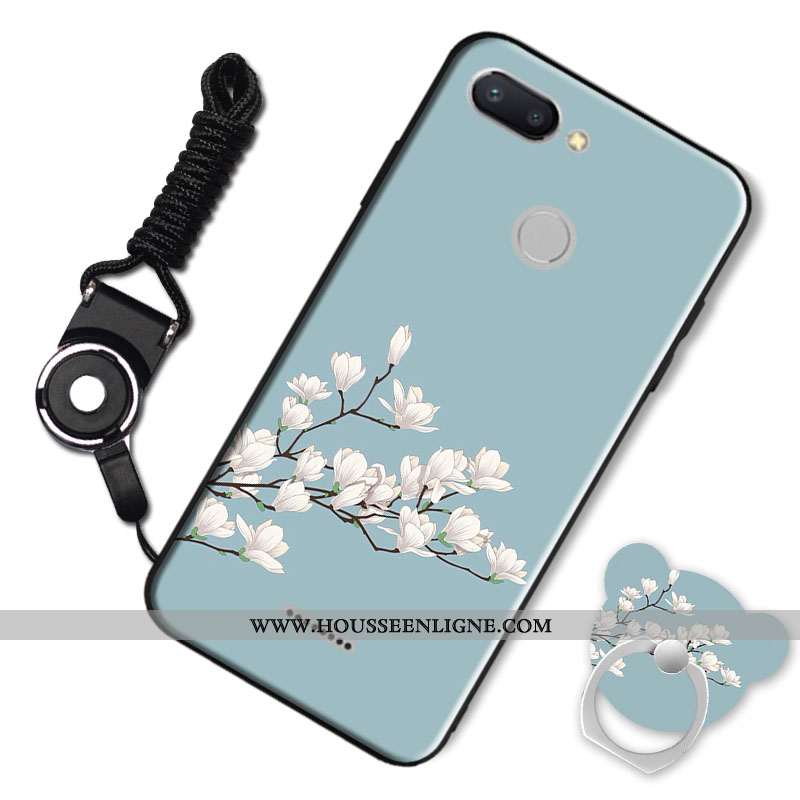 Étui Xiaomi Redmi 6 Tendance Fluide Doux Noir Silicone Personnalité Créatif Dessin Animé