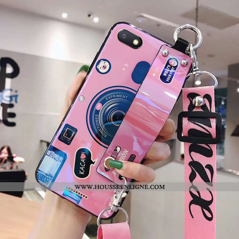 Étui Xiaomi Redmi 6a Cou Suspendu Tendance Rose Tout Compris Rouge Coque