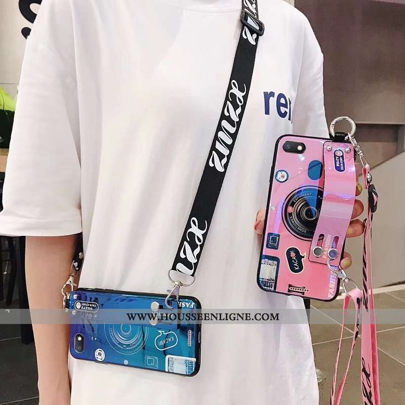 Étui Xiaomi Redmi 6a Cou Suspendu Tendance Rose Tout Compris Rouge Coque