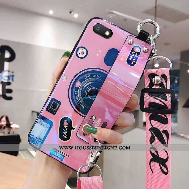 Étui Xiaomi Redmi 6a Cou Suspendu Tendance Rose Tout Compris Rouge Coque
