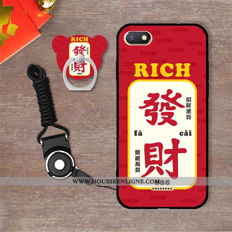 Étui Xiaomi Redmi 6a Fluide Doux Personnalité Blanc Dessin Animé Coque Incassable Blanche