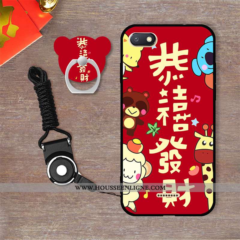 Étui Xiaomi Redmi 6a Fluide Doux Personnalité Blanc Dessin Animé Coque Incassable Blanche