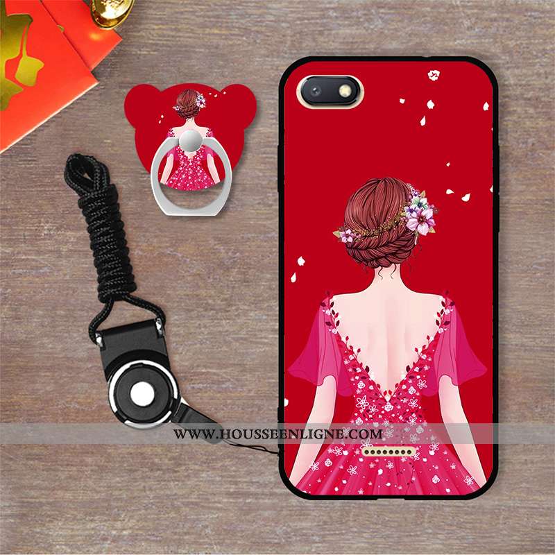 Étui Xiaomi Redmi 6a Fluide Doux Personnalité Blanc Dessin Animé Coque Incassable Blanche
