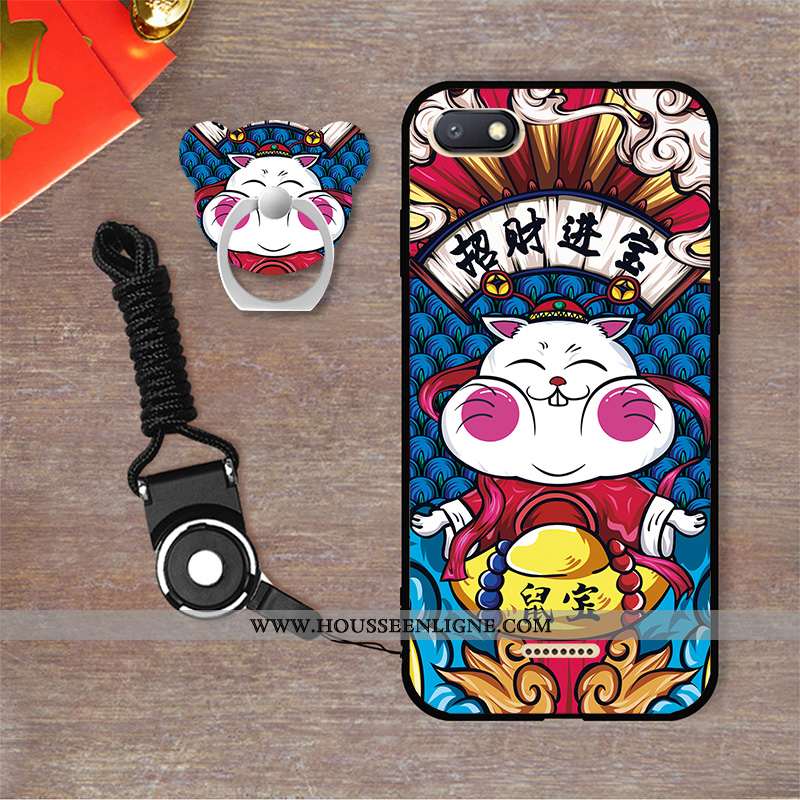 Étui Xiaomi Redmi 6a Fluide Doux Personnalité Blanc Dessin Animé Coque Incassable Blanche