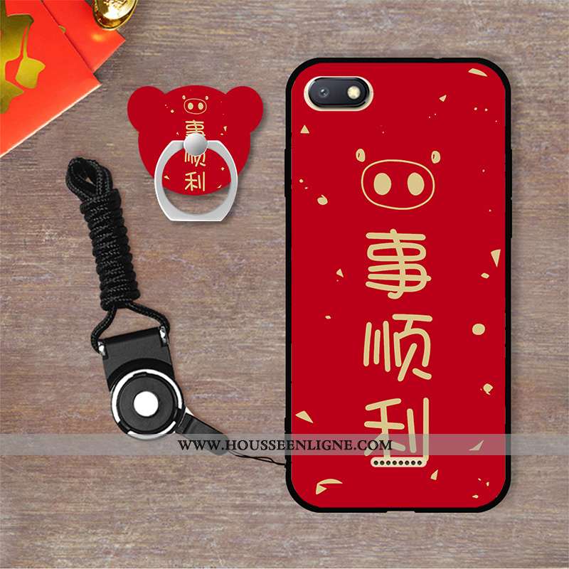 Étui Xiaomi Redmi 6a Fluide Doux Personnalité Blanc Dessin Animé Coque Incassable Blanche