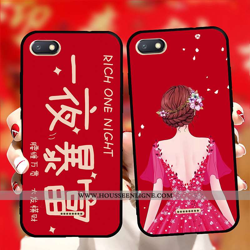 Étui Xiaomi Redmi 6a Fluide Doux Personnalité Blanc Dessin Animé Coque Incassable Blanche