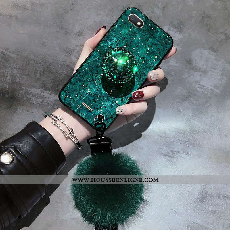 Étui Xiaomi Redmi 6a Fluide Doux Protection Net Rouge Coque Frais Téléphone Portable Luxe Verte