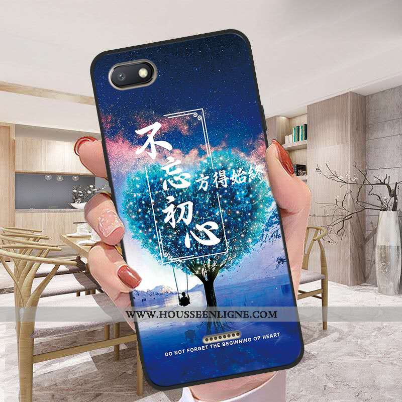 Étui Xiaomi Redmi 6a Fluide Doux Silicone Coque Téléphone Portable Tout Compris Rouge Bleu