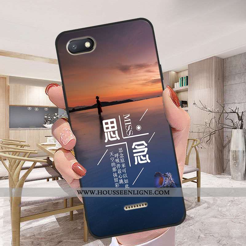 Étui Xiaomi Redmi 6a Fluide Doux Silicone Coque Téléphone Portable Tout Compris Rouge Bleu