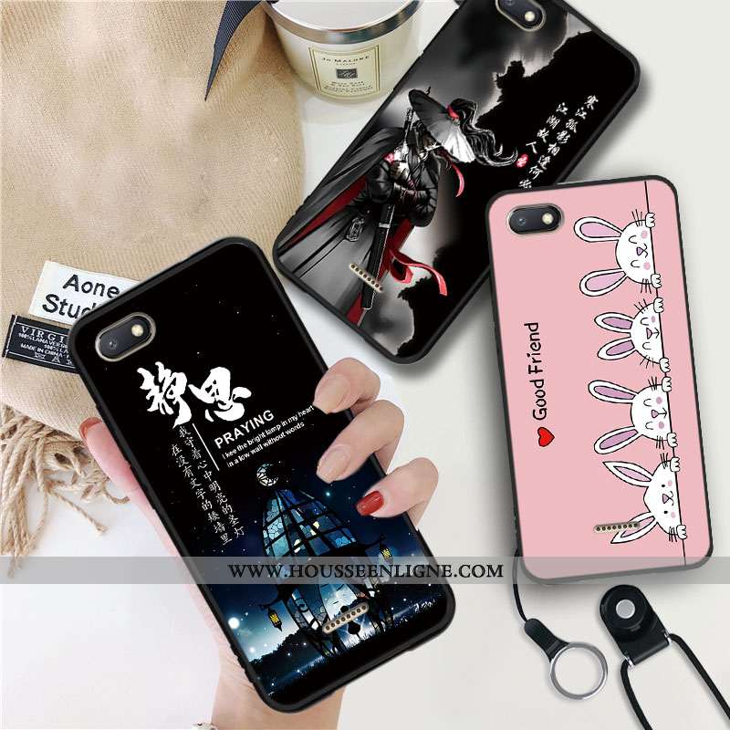 Étui Xiaomi Redmi 6a Fluide Doux Silicone Coque Téléphone Portable Tout Compris Rouge Bleu