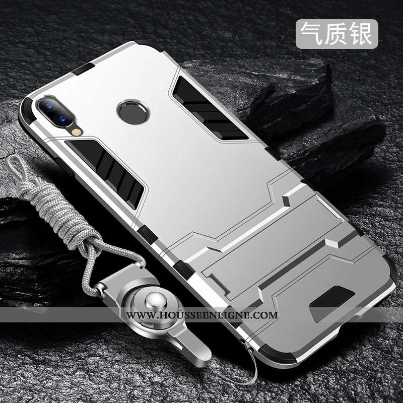 Étui Xiaomi Redmi 7 Délavé En Daim Tendance Incassable Tout Compris Protection Téléphone Portable Si