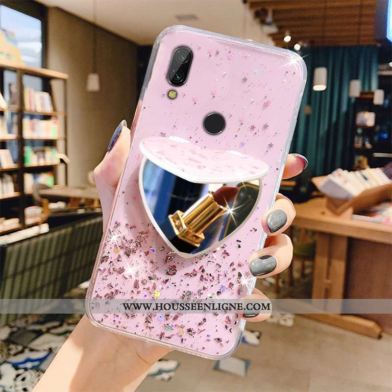 Étui Xiaomi Redmi 7 Fluide Doux Protection Rose Étoile Nouveau Téléphone Portable