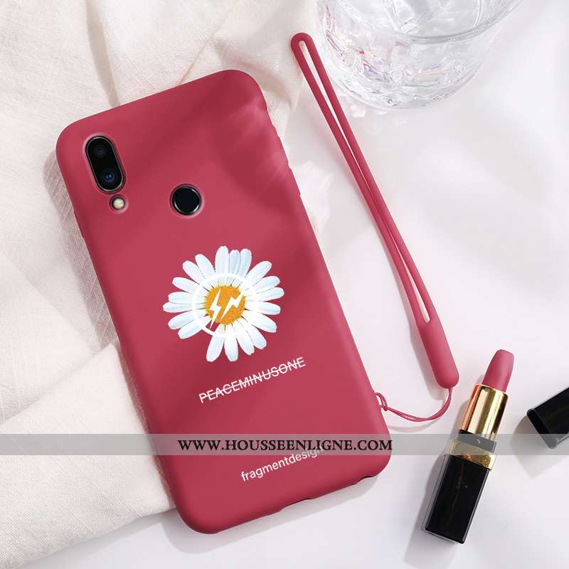 Étui Xiaomi Redmi 7 Fluide Doux Silicone Amoureux Personnalité Incassable Coque Dragon Verte