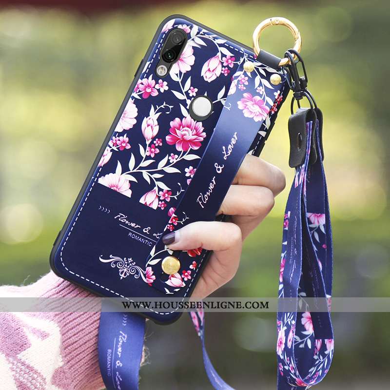 Étui Xiaomi Redmi 7 Silicone Protection Vent Délavé En Daim Téléphone Portable Rouge Blanche