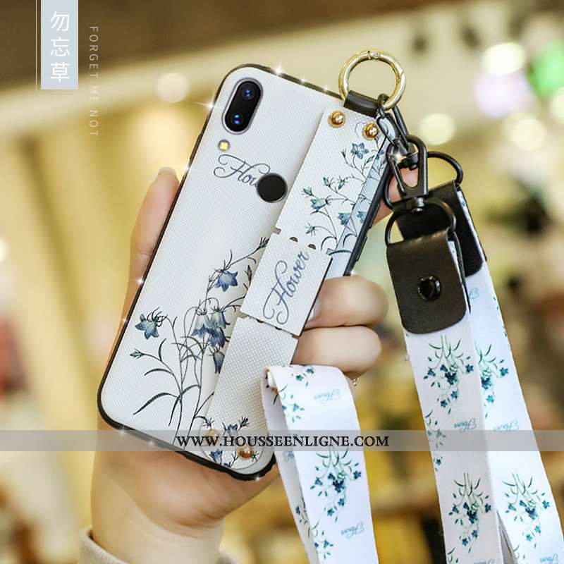 Étui Xiaomi Redmi 7 Tendance Fluide Doux Style Chinois Rose Silicone Incassable Petit