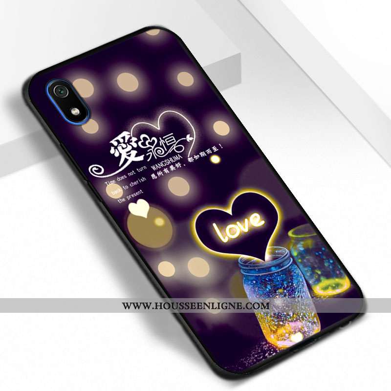 Étui Xiaomi Redmi 7a Fluide Doux Protection Incassable Rouge Tendance Coque Noir
