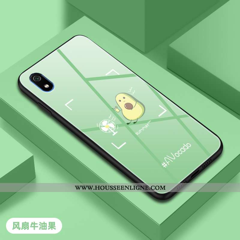 Étui Xiaomi Redmi 7a Personnalité Mode Incassable Rose Net Rouge Coque Simple