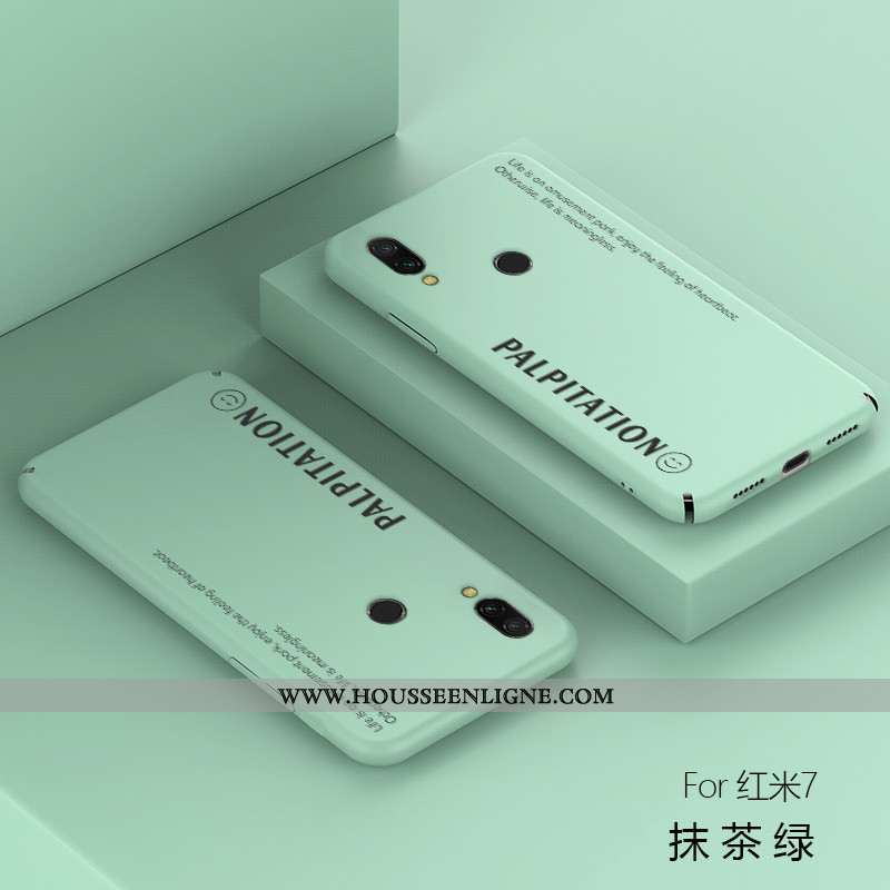 Étui Xiaomi Redmi 7a Personnalité Tendance Tempérer Incassable Rouge Vent Coque Jaune