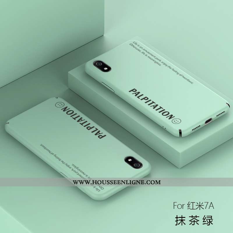 Étui Xiaomi Redmi 7a Personnalité Tendance Tempérer Incassable Rouge Vent Coque Jaune