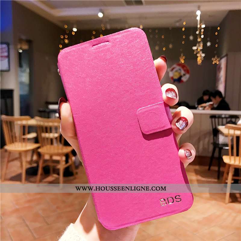 Étui Xiaomi Redmi 7a Ultra Tendance Coque Cuir Incassable Petit Téléphone Portable Rose