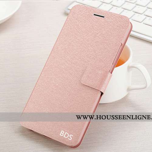 Étui Xiaomi Redmi 7a Ultra Tendance Coque Cuir Incassable Petit Téléphone Portable Rose